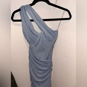 Light blue house of cb corset mini dress